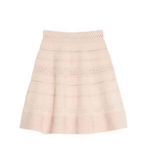Sandro Enor Skater Mini Skirt Blush Pink Size 1